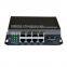 10/100M 8 Ethernet ports SC gigabit optical fiber port POE media converter Ethernet switch