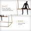 Swing Man Golden Statue Figurine Sculpture Tabletop Home Decor