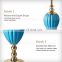 Short Blue Glass Jar Home Decoration Item