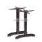 machining and welding black cast iron bar table base and leg