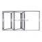 Heat Insulation patio aluminium glazed accordion doors folding doors
