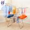 Multifunctional foldable wing clothes drying rack for garment