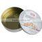 Embossing Empty Custom Gift Box Round Cookies Tin