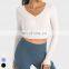 Wholesale Quick Dry Tops Custom Workout Wear Running T Shirt Sports Wear Gym Fitness Top Long Sleeve Yoga Shirt For Women