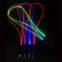 Promotion School Gift Glow LED Light up Necklace Custom logo LED Keychain Lanyard