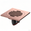 Modern 4 Inch Square Full Brass Main Body Floor Drain Factory Price Insect Proof Backflow Proof for Kitchen Bathroom Shower