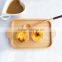Cheap natural color food serving storage wooden trays