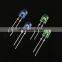 70 / 60 degree 5mm Oval Led in Red / Green / Blue / Pink / Yellow Green / white Color