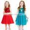 Newest Girls Summer Frock Dress Designs 3-8 Years Old Baby Girl Sequin Evening Dress Kids Boutique Tulle Dress Wholesale