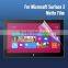 Anti glare matte PET screen protector guard for Microsoft surface 3