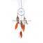 Metal Ring Beautiful Feather Dream Catcher Necklace Hollowed Net And Fashion Retro Charm Necklace Wholesale