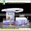 Factory directly sale clothing wood display cabinet hexagon glass display cabinet