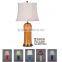 present-day pure color cylinder table lamp by ceramic