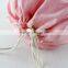 2016 hot sale fine polyester round bottom drawstring packing bags