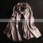 2016 Newest style fashion colors 100% 16mm silk custom design Satin scarf