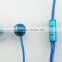 FT-875 Aluminium Stereo Earphone with Woven cable & Mic