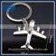 Gift Boxed Zinc Alloy Metal Airplane Keyring Aircraft Key Ring 40mm
