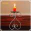 wrought iron candle stick white metal candle holder for home deco