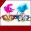 halloween LED flashing feather carnival masquerade party mask