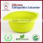 Innovative Silicone Kitchen strainer plastic round collapsible silicone colander hot selling for Amazon