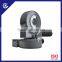 Dual axis hourglass worm slew drive