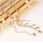 Wholesale fashion style new design gold beaded anklet hot sell