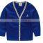 cotton boy long sleeve sweater cardigan children plain knited sweater school cardigan sweater children sweater cardigan