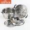 China style Stainless Steel 2 Layer Steamer Pot and Cooking Pots