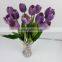 Fake White Artificial Flower Mini Real Touch Tulips