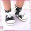 White Canvas Shoes For 18 Inch Dolls OEM Doll Shoes Wholesale