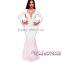 Sexy Night White Cape Shawl Party Prom Mermaid Wedding Gown