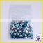 Decorative blue zircon flat back glass stone for garment accessories