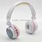 bluetooth stereo headphone with mic bluetooth wireless headphone FM radio TF card CE FCC ROHS