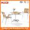 Outdoor stainless steel Wooden dining table