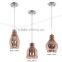 Antique Copper & Glass Coffee industrial Pendant Light with CE,ROHS,UL certificate for reasturant