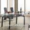 Z608-1 dining room furniture 40" height high back black metal dine chair