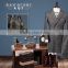 Black suit super 130's 100% wool new style wedding dress suits for men