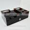 Black Luxury Handmade Gold Acrylic Consumable Box,acrylic Consumable Box With Drawer and Wineglass Holes