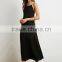 2016 New design Black Sexy Backless Braided Straps Maxi Dress For Women