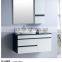 Big size hot sale high quality wall mounted one piece modern bathroom vanity