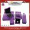 luxury purple color plastic velvet jewelry pack box wholesale