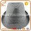 Custom mens designer fedora hats grey wool dressy formal hats for men