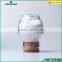 empty food packng jar glass storage jar with cork