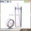 Hot Sale 3d cheap bulk acrylic tumbler with straw wholesale
