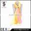 colorful design 100 silk georgette scarves with hand-rolled hem