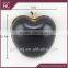 Zinc alloy apple shape metal clutch frame with black plastic shall box purse frame                        
                                                                                Supplier's Choice