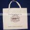 Custom printed organic wholesale cheap shopping bag/cotton canvas tote bag