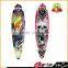 Wholesale longboard and transparent PU wheel longboard skateboard for sale