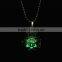 Ball Luminous locket Necklace pendant Glow In The Dark Glowstone necklace Copper Necklace pendant