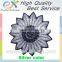 high quality silver embroidery bullion wire badges
